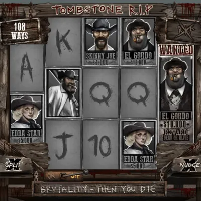 Tombstone R.I.P. slot with the WonderPot progressive jackpot