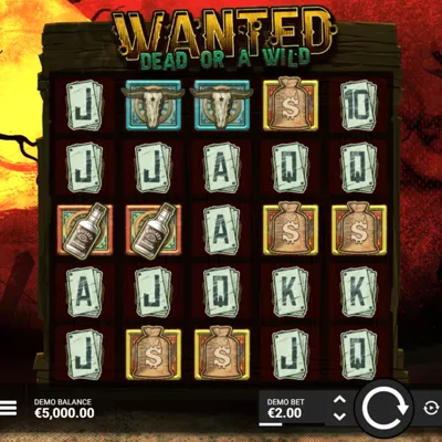 Wanted Dead or a Wild slot with the WonderPot jackpot